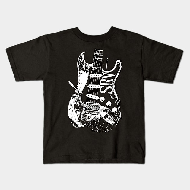 Stevie Ray Vaughan Number One Kids T-Shirt by Winmanlider